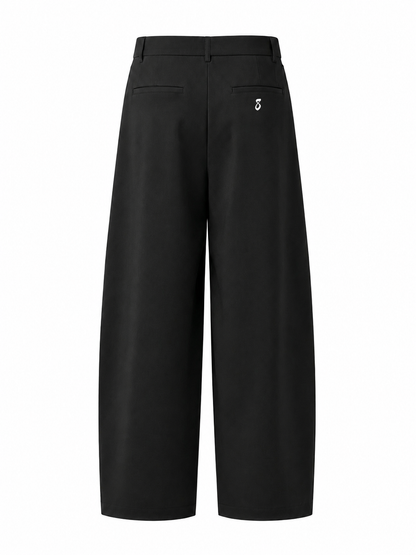 Pleated Wide-Leg Trousers
