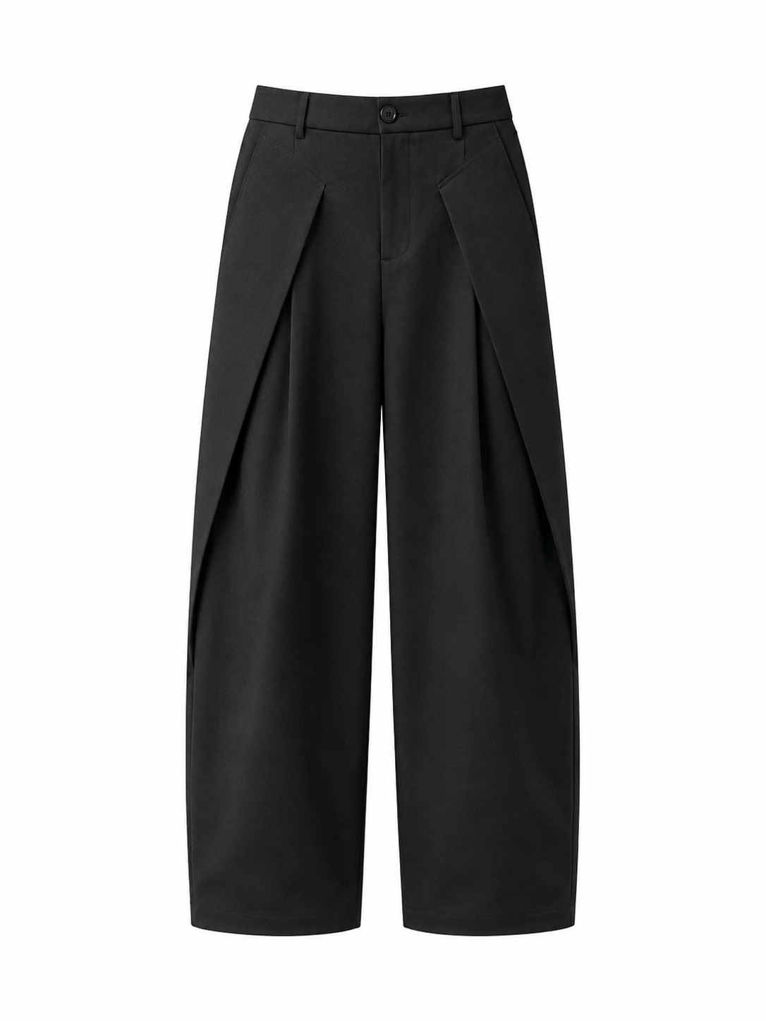 Pleated Wide-Leg Trousers
