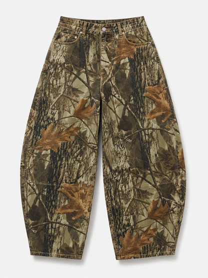 Camo Barrel Jeans